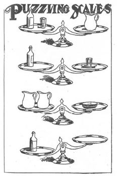 ¿Cuántos vasos serán necesarios para equilibrar la botella?