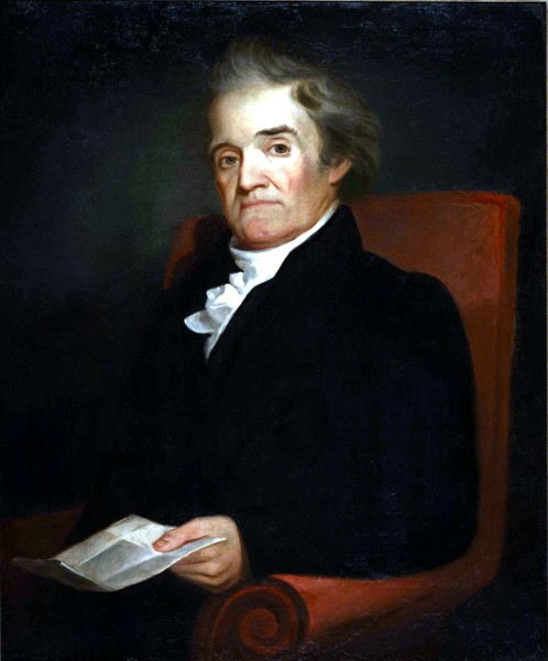 NOAH WEBSTER — Por Morse, 1823. (Cortesía de Mrs. Howard Field).
