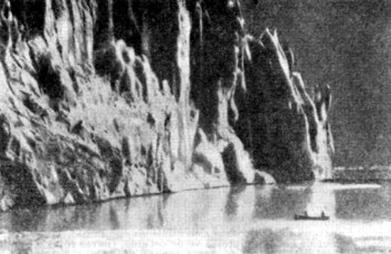Extremidad de un glaciar en Alaska