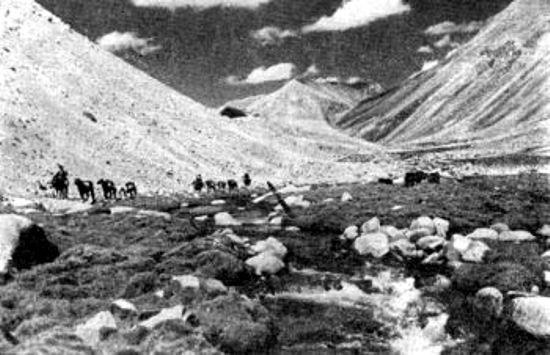 Pamir Oriental. Curso alto del río Langar