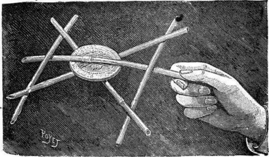 El truco de las cinco varillas