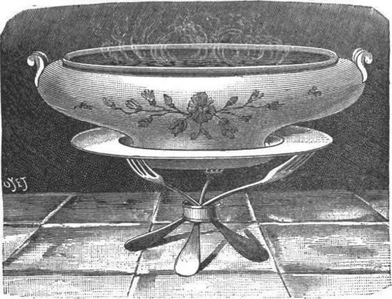 El soporte improvisado de platos