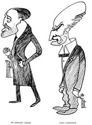 Lord Lansdowne y Sir Edward Carson