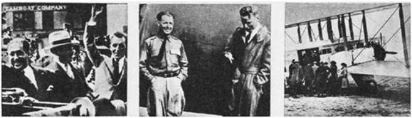 TRIUNFADORES. Costes y Bellonte igualaron lo hazaña de Lindbergh, al unir París y Nueva York, en 1930. LARGO RAID. Hegenberger y Maitland volaron por primera vez distancia entre San Francisco y Honolulu. EXPRESOS AÉREOS. Once pasajeros llevó el Farman "Goliath", piloteado por Bossoutrot, entre París y Londres.