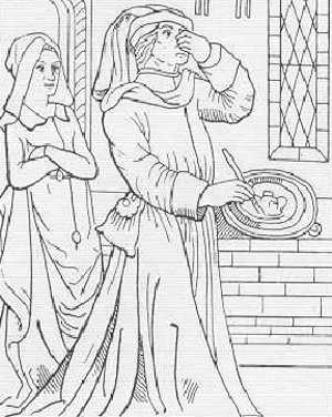 El gran alquímico alemán Helvetius dijo que su mujer con frecuencia venía "a implorar y molestarme para que hiciese experimentos..., diciendo que de no hacerlo no me dejaría dormir ni descansar en toda la noche...